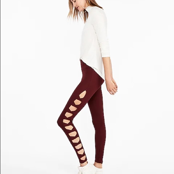 express one eleven Cut-Out Side Leggings - Picture 3 of 12